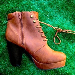 Material Girl Platform Lace Booties,Women’s s/10